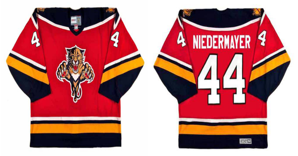 2019 Men Florida Panthers #44 Niedermayer red CCM NHL jerseys